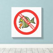 Keine Bully Zone Leinwanddruck (Insitu (Holzboden))