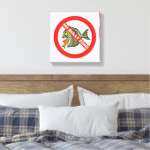 Keine Bully Zone Leinwanddruck (Insitu (Schlafzimmer))