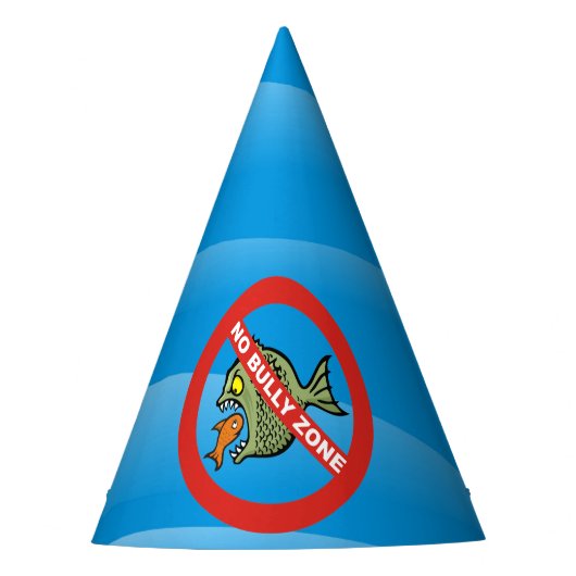 Keine Bully Zone Partyhütchen (Vorderseite)