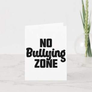 Keine Bullying Zone stoppt Schikanierung von Güte Karte
