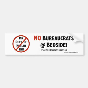 Keine Bürokraten am Kopfende! - Autoaufkleber