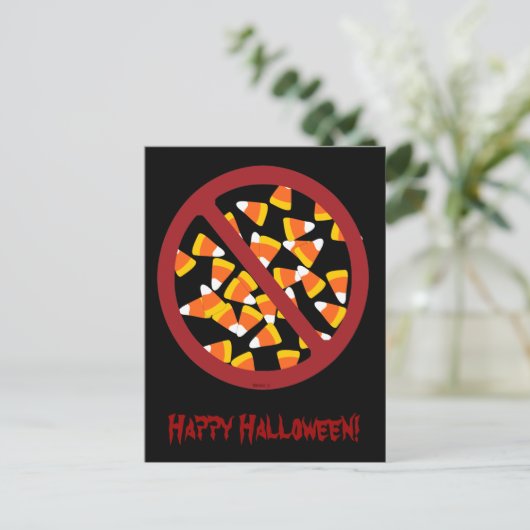 Keine Candy Corn Postkarte (Stehend Vorderseite)