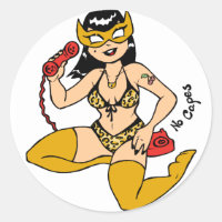 Keine Capes III Superheroine-Aufkleber für das But