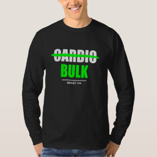 Keine Cardio-Masse-Gym-Fitness-Übung Bodybuilding T-Shirt