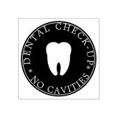 Keine Cavities Dental Karo Up Gummistempel (Prägung)