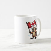 Keine Chance auf Schneeflocken, Biber, kanadische Kaffeetasse (VorderseiteRechts)