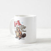Keine Chance auf Schneeflocken, Biber, kanadische  Kaffeetasse (Vorderseite Links)