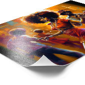 Keine Chance, schwarze digitale Kunst Fotodruck (Ecke)