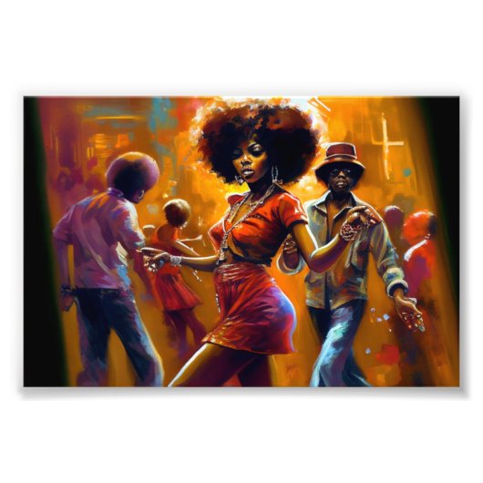 Keine Chance, schwarze digitale Kunst Fotodruck (Vorne)