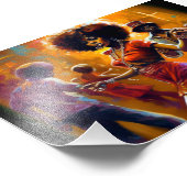 Keine Chance, Schwarze Kunst, Afroamerikaner Fotodruck (Ecke)