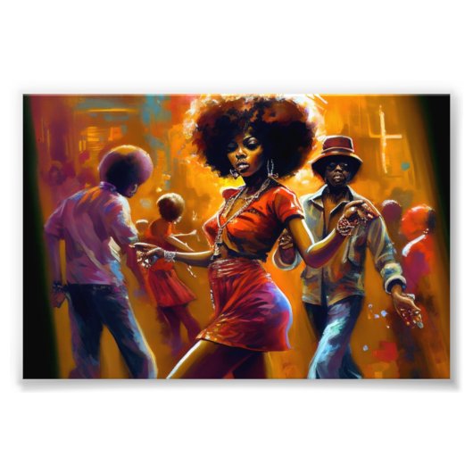 Keine Chance, Schwarze Kunst, Afroamerikaner Fotodruck (Vorne)