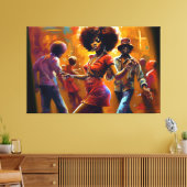 Keine Chance, Schwarze Kunst, Afroamerikaner Leinwanddruck (Insitu (Wohnzimmer))