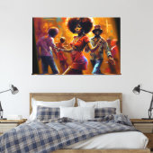 Keine Chance, Schwarze Kunst, Afroamerikaner Leinwanddruck (Insitu (Schlafzimmer))