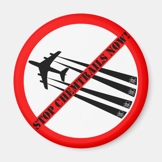 Keine Chemtrails Magnet (Vorne)