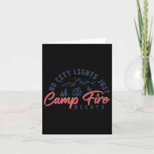 Keine City Lights Nur Campfire Nächte Camping Somm Karte