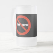 Keine CO2-FootPrint-Tasse Mattglas Bierglas (Vorderseite Links)