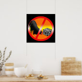 Keine Cockblockierung erlaubt Poster (Küche)