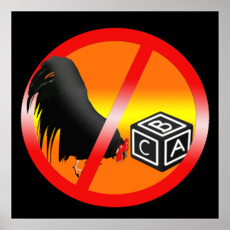 Keine Cockblockierung erlaubt Poster