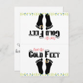 Keine Cold Feet Funny Socks Postkarte (Vorne/Hinten)