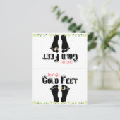 Keine Cold Feet Funny Socks Postkarte (Stehend Vorderseite)