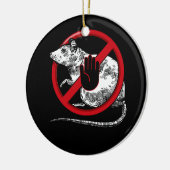 Keine Coole Novelle der Kontrolle Pest durch Ratte Keramik Ornament (Links)