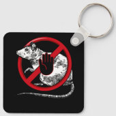 Keine Coole Novelle der Kontrolle Pest durch Ratte Schlüsselanhänger (Rückseite)