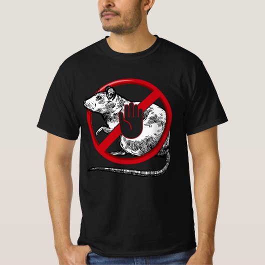 Keine Coole Novelle der Kontrolle Pest durch Ratte T-Shirt (Vorderseite)