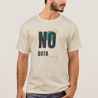 KEINE DATEN | Moderne Tech-Ästhetik Grafikdesign T-Shirt