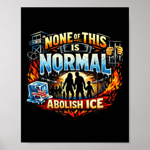 Keine dieser normalen Anti-Eis-Protest-Erklärung Poster