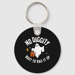 Keine Diggity, um es auf Niedliche Ghost Halloween Schlüsselanhänger