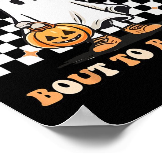 Keine Diggy Bout, um es Niedliches Ghost-Halloween Poster (Ecke)