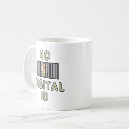 Keine digitale ID Kaffeetasse (Vorderseite Links)
