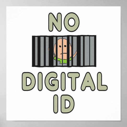 Keine digitale ID Poster (Vorne)