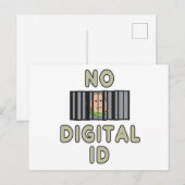 Keine digitale ID Postkarte (Vorne/Hinten)