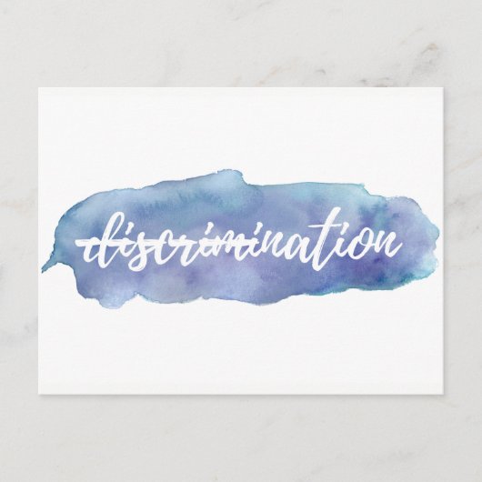 Keine Diskriminierung in dieser nationalen Postkar Postkarte (Vorderseite)