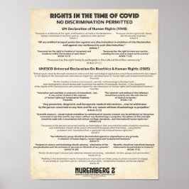 "Keine Diskriminierung" Menschenrechte X kleines P Poster