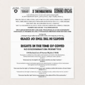 "Keine Diskriminierung" Visitenkarten (Außenseite Aufgefaltet)