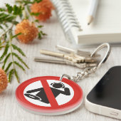 Keine DJ-Zone Schlüsselanhänger (Vorderseite rechts)