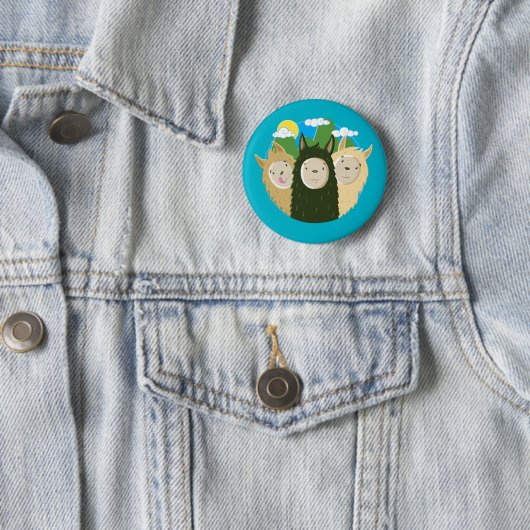 Keine Drama-Lama-Brüder Button (Beispiel)