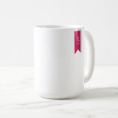 Keine Drama Llama Illustrationsmonogramm Kaffeetasse (VorderseiteRechts)