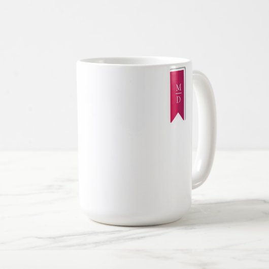 Keine Drama Llama Illustrationsmonogramm Kaffeetasse (VorderseiteRechts)