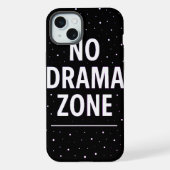 Keine Drama-Zone iPhone Hülle (Rückseite)