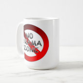 Keine Drama-Zone Kaffeetasse (Vorderseite Links)