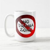 Keine Drama-Zone Kaffeetasse (Links)