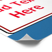 Keine Drogen auf Räumlichkeiten, Text hinzufügen, Poster (Ecke)