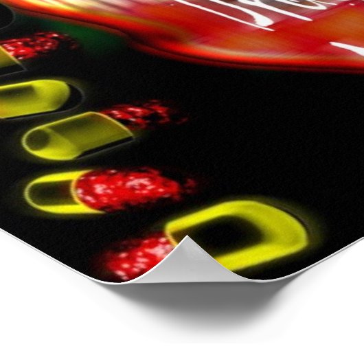 Keine Drogen (Entwurf 2) Poster (Ecke)