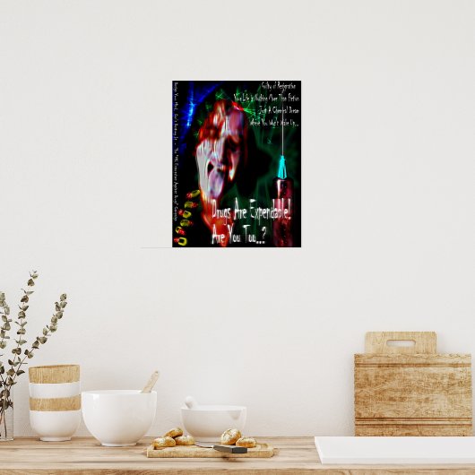Keine Drogen (Entwurf 2) Poster (Küche)