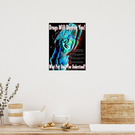 Keine Drogen Poster (Küche)