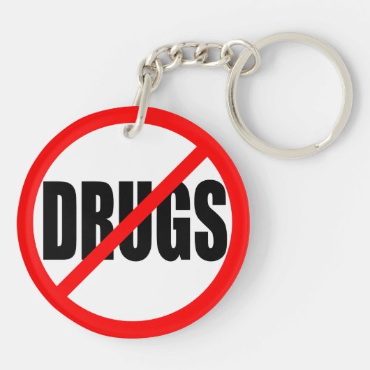 "KEINE DROGEN" SCHLÜSSELANHÄNGER (Rückseite)