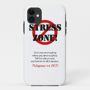 KEINE DRUCK-ZONE! Handy-Fall, w/Scripture iPhone 11 Hülle